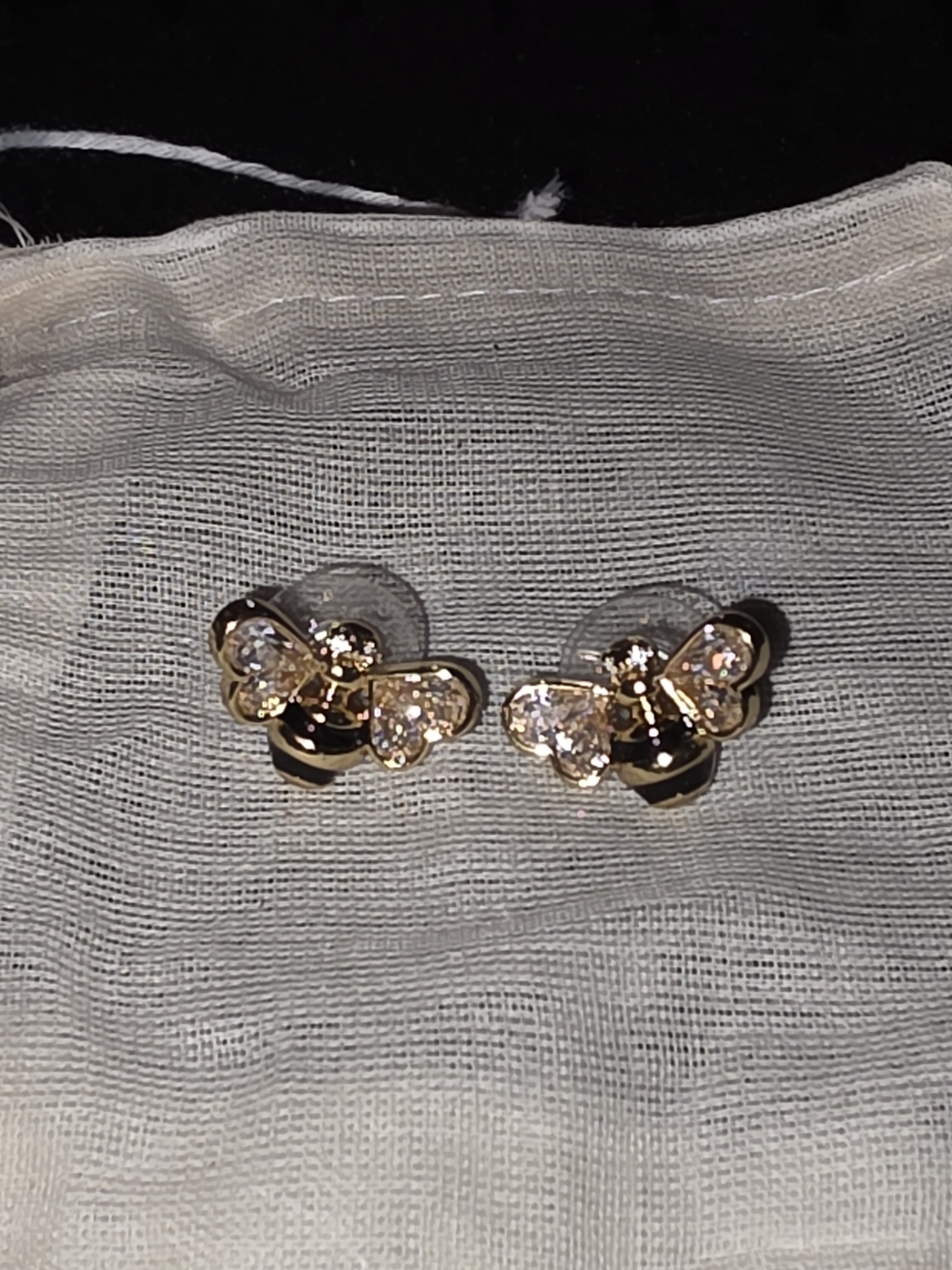 kate spade Gold Bee Crystal Stud Earrings